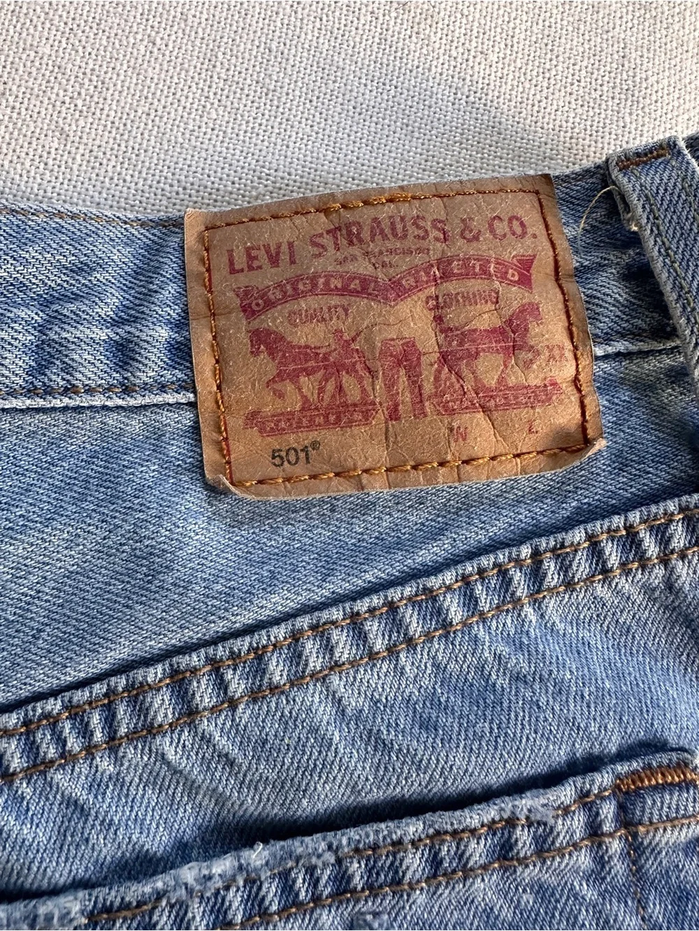 Levi’s 501 Classic Button-Fly Cut-Off Jean Shorts | 31